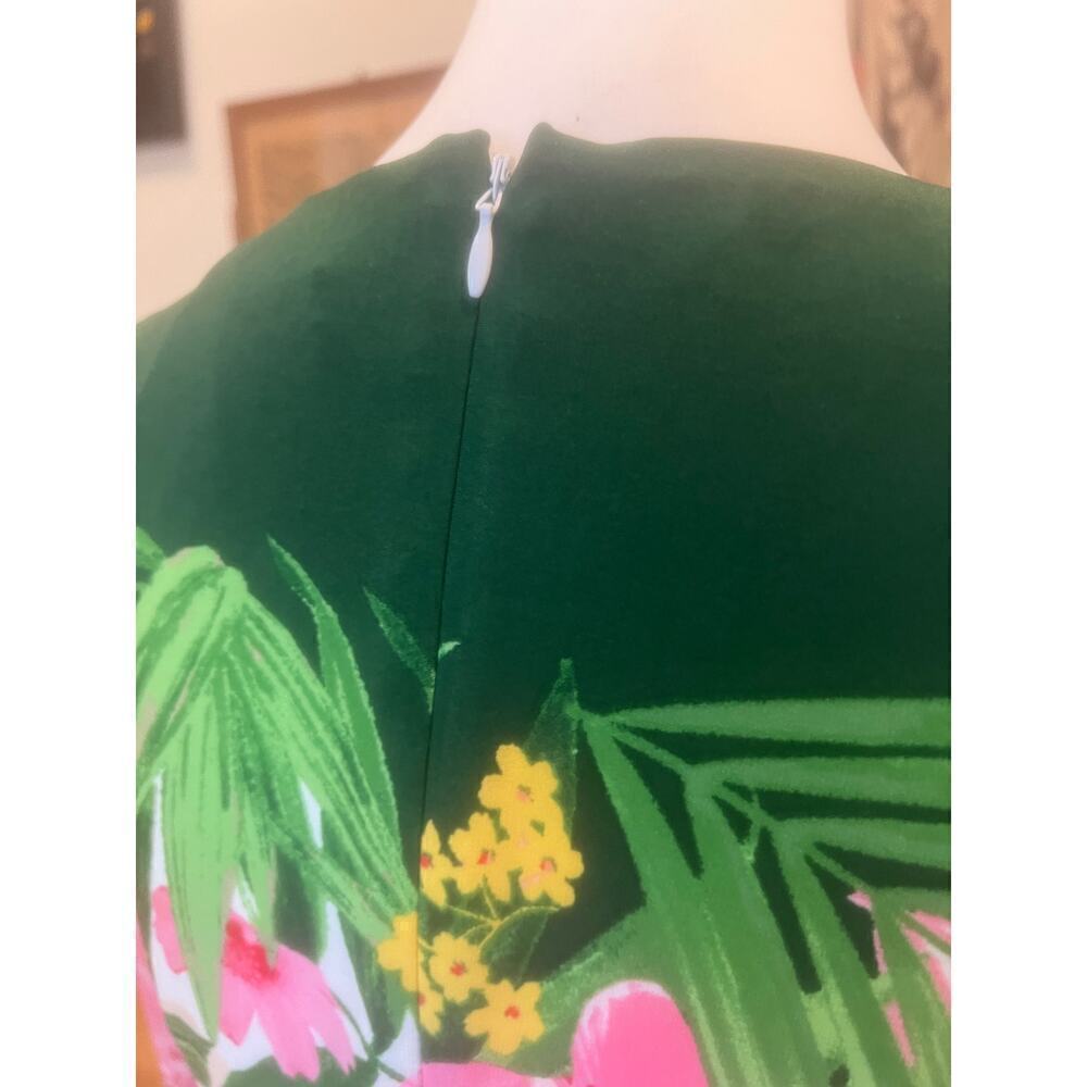 MAGGY LONDON NWT lined hawiaan floral pencil dress womens size 4 - Picture 2 of 11